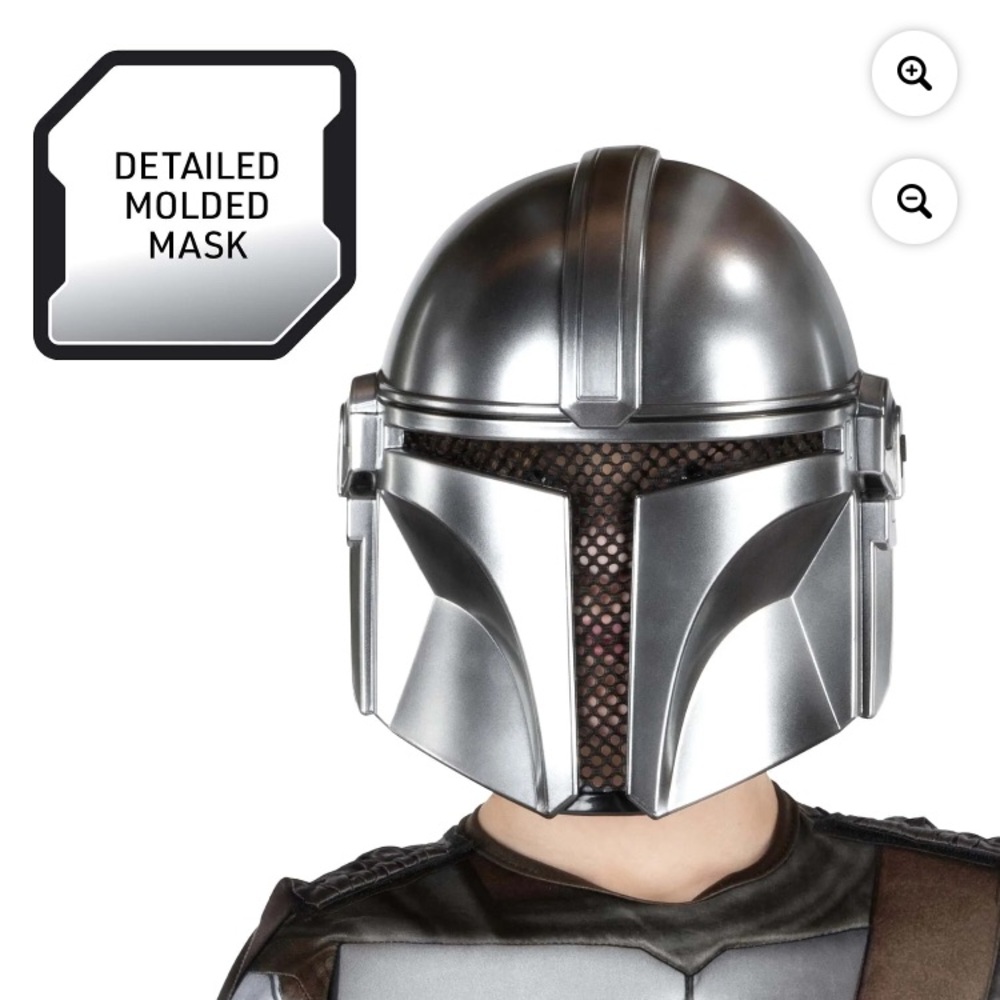 Jazwares STAR WARS Deluxe Mandalorian Halloween Costume Boy’s Size Small 5/6 - Picture 3 of 11
